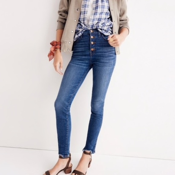 Madewell 10'' inch High Riser Skinny Skinny - Picture 1 of 4